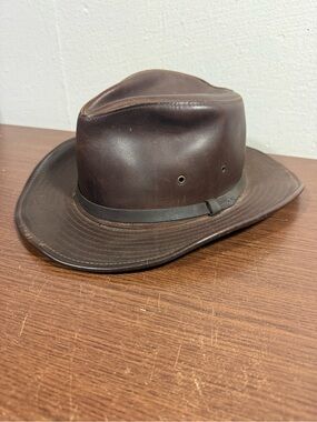 Henschel Leather Safari Hat Large